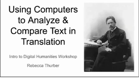 Thumbnail for entry Using Computers to Analyze and Compare Text in Translation