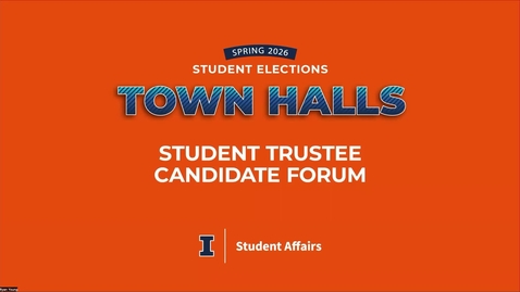 Thumbnail for Student Election Board Trustee Townhall Spring 2026