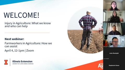 Thumbnail for Injury in Agriculture: What we know and who can help
