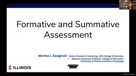 Thumbnail for OTA: Formative and summative assessments in an online course