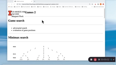 Thumbnail for CS 440 (Fall 2020) Games 2
