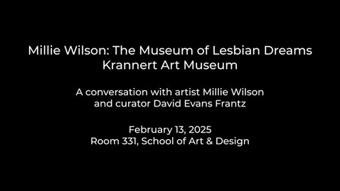 Thumbnail for In Conversation: Millie Wilson and David Evans Frantz