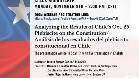 Thumbnail for November 9th 2020 Roundtable Chile I