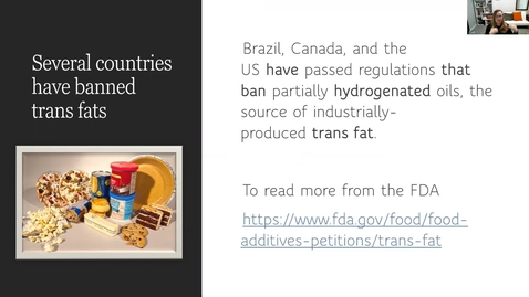 Thumbnail for SHOULD WE BAN TRANS FATS -- post discussion video for FSHN 120
