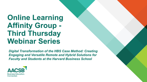 Thumbnail for entry Digital Transformation of the HBS Case Method