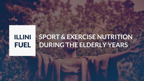 Thumbnail for entry FSHN 398 - LIFELONG NUTRITION FOR SPORT AND PHYSICAL ACTIVITY DURING ELDERLY YEARS