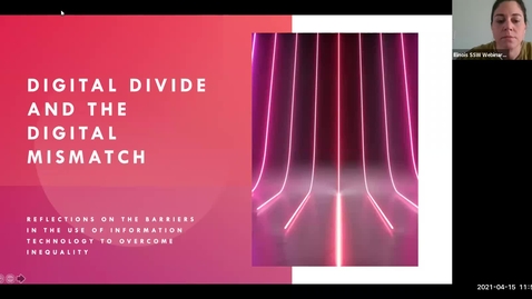 Thumbnail for entry The Digital Divide and the Digital Mismatch: Reflections on the Barriers in the Use of Information Technology and to Overcome Inequality.