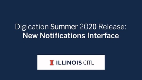 Thumbnail for New Notifications Interface to be Released 2020