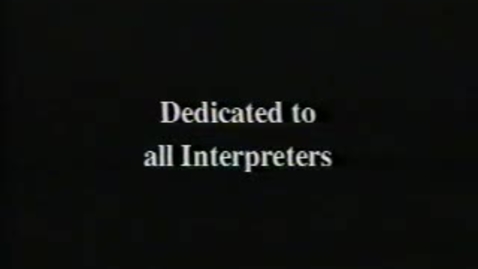 Thumbnail for entry The Interpreters: a Historical Perspective