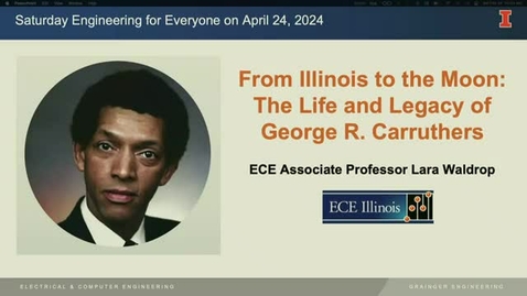 Thumbnail for entry SEE: From Illinois to the moon - The life and legacy of George R. Carruthers