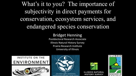 Thumbnail for NRES 2015 Fall Seminar Series - Bridget Henning