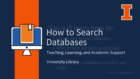Thumbnail for How to Search Databases