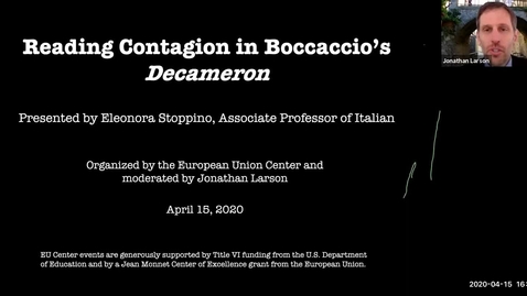 Thumbnail for Reading Contagion in Boccaccio's Decameron