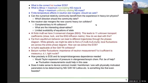 Thumbnail for entry Workshop: Heavy-ions to Neutron Stars: Day 3 Discussion+Summary