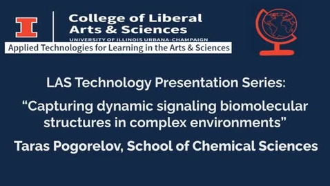 Thumbnail for entry Taras Pogorelov - School of Chemical Sciences, Capturing dynamic signaling biomolecular structures in complex environments, Research