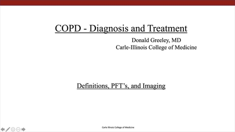 Thumbnail for COPD - Diagnosis and Treatment