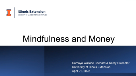 Thumbnail for entry Mindfulness and Money