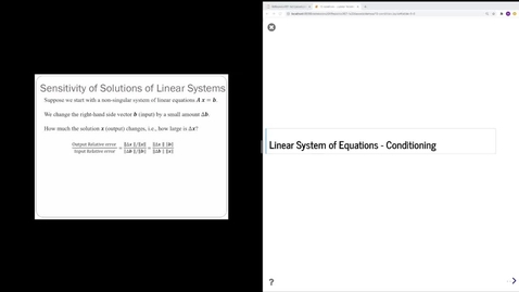 Thumbnail for Linsys - Conditioning- Intro