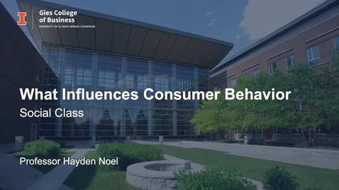 Thumbnail for What Influences Consumer Behavior Social Class