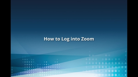 Thumbnail for How to Log into Zoom on the Web