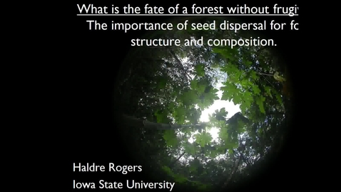 Thumbnail for NRES 2016 Seminar Series - Haldre Rogers - October 28, 2016