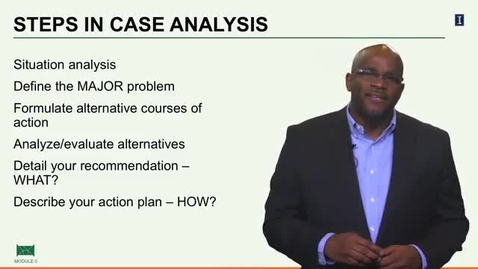 Thumbnail for Steps in Case Analysis