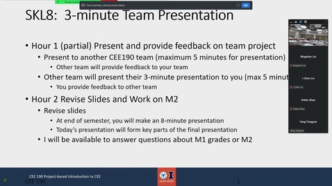 Thumbnail for CEE 190 Fall 2025 ZJU
