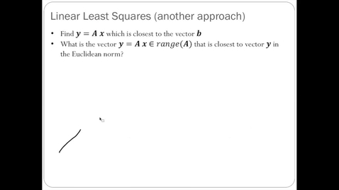 Thumbnail for entry Linear Least Squares - 4: Graphical Interpretation