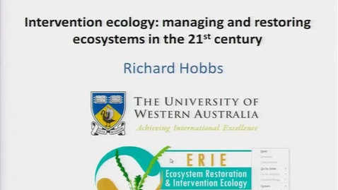 Thumbnail for NRES 102 Module 8: Richard Hobbs seminar