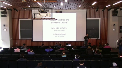 Thumbnail for ECE 205 Spring 2026 - Lecture 10