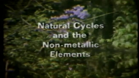 Thumbnail for entry Natural Cycles and the Non-metallic Elements