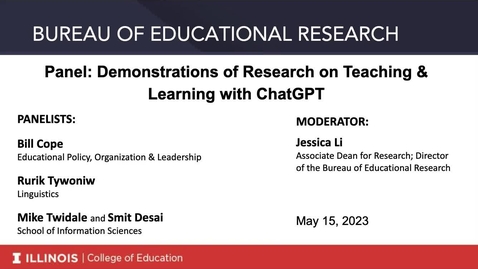 Thumbnail for Demonstrations of Research on Teaching &amp; Learning with ChatGPT