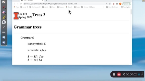Thumbnail for CS 173 (Spring 2021)  Trees 3