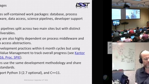 Thumbnail for entry NCSA Software Meeting - 2016-09-12 Tim Jenness - Jonathan Sick, LSST