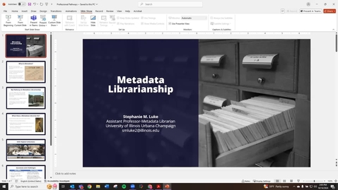 Thumbnail for Stephanie Luke - Professional Pathways Speaker Series [Zoom Recording]