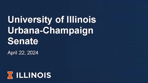 Thumbnail for Academic Senate Meeting, Apr. 22, 2024