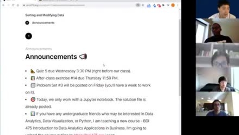 Thumbnail for L21: Sorting and Stacking DataFrames