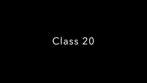 Thumbnail for entry Class 20