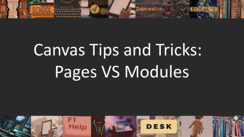Thumbnail for Canvas Pages VS Modules