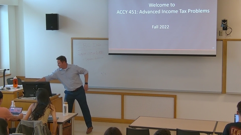 Thumbnail for Advanced Income Tax Problems (ACCY 451 A3) (ACCY 451 A4) Fall 2022