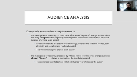 Thumbnail for BTW250 2.2: Audience Analysis
