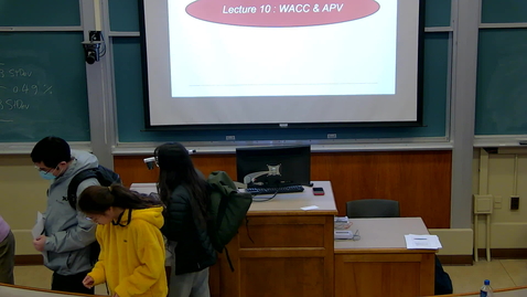 Thumbnail for Advanced Corporate Finance (FIN 521 F) Spring 2023