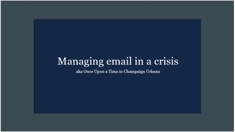 Thumbnail for entry Caffeine Break - Brian Mertz - Managing email in a crisis - April 17, 2020