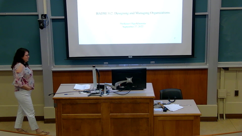 Thumbnail for Designing and Managing Orgs (BADM 312 C) Fall 2022