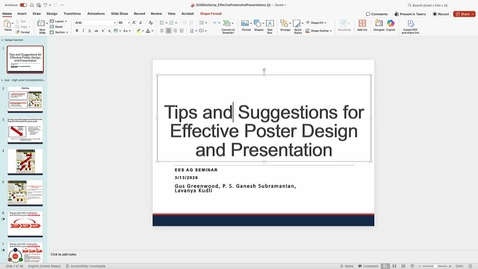 Thumbnail for Advanced Environmental Engr Seminar (CEE 595) Spring 2026