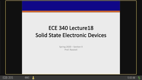 Thumbnail for ECE 340 A Spring 2022 Lecture 18