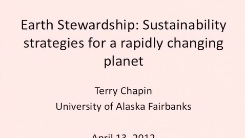 Thumbnail for NRES 2012 Spring Seminar Series - Terri Chapin