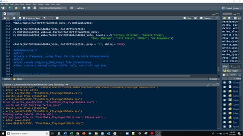 Thumbnail for Answer to the Frequency Table Exercise 