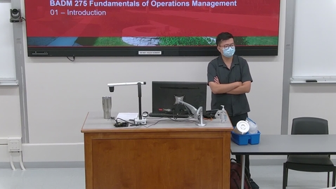 Thumbnail for Operations Management (BADM 275 D) Fall 2021