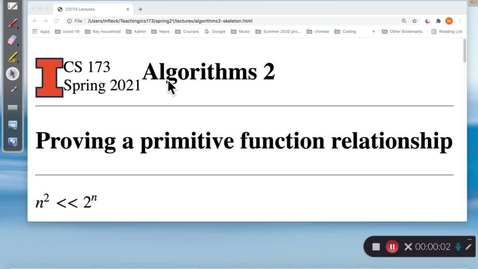 Thumbnail for CS 173 (Spring 2021) Algorithms 2